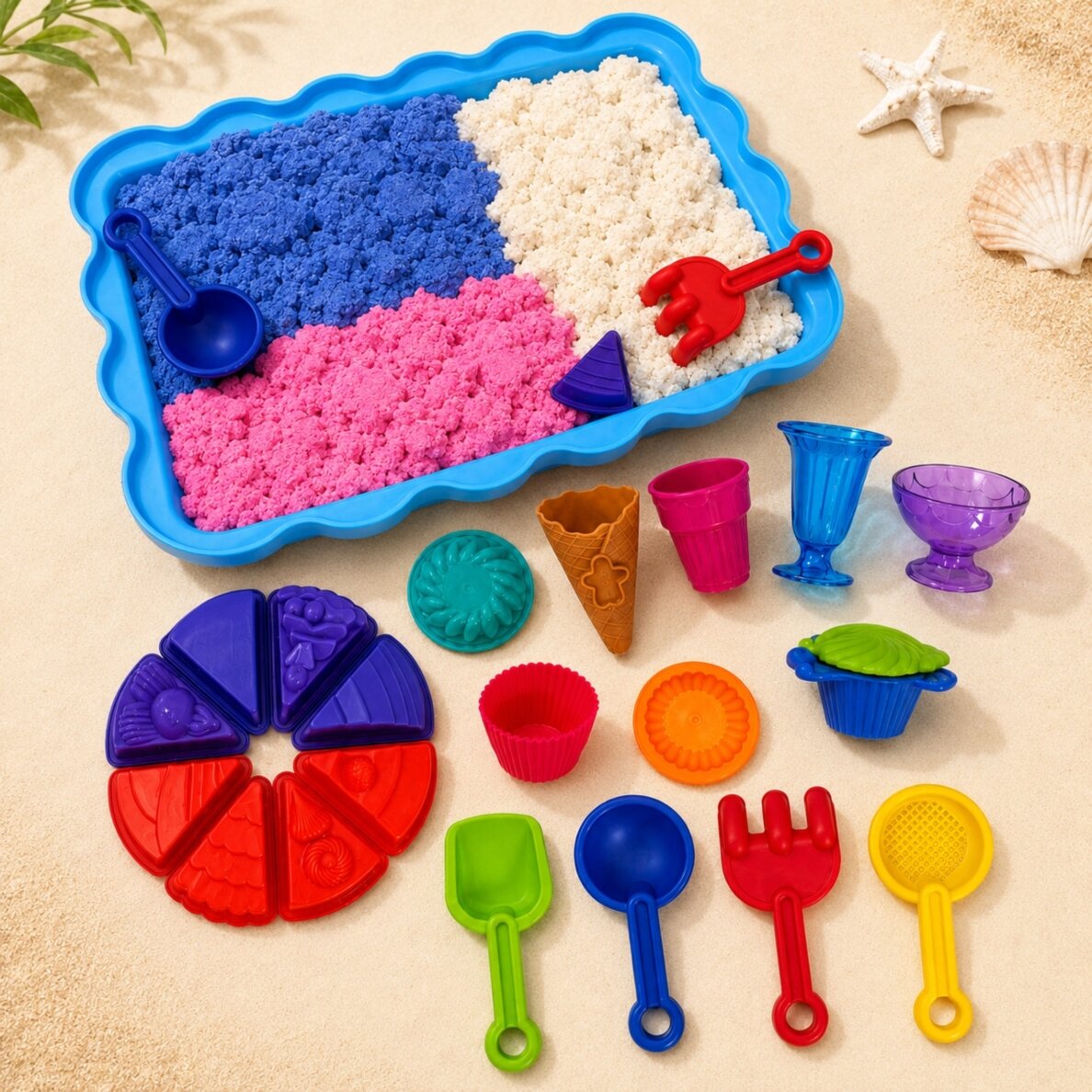 WOOPIE SAND FAIRY Kinetinio smėlio rinkinys Ledainė Desertai 24 vnt. 7 WOOPIE SAND FAIRY Kinetinio smėlio rinkinys Ledainė Desertai 24 vnt. 7