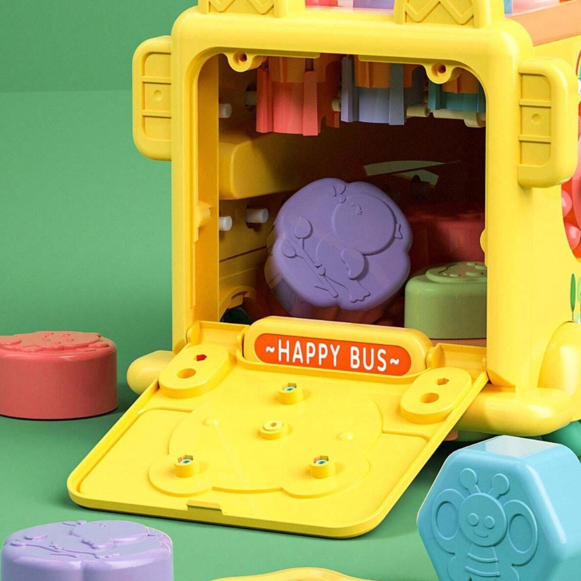WOOPIE BABY Interaktyvus Montessori edukacinis autobusiukas 6 in 1 Plaktukas, cimbolai +18 m. 7 WOOPIE BABY Interaktyvus Montessori edukacinis autobusiukas 6 in 1 Plaktukas, cimbolai +18 m. 7