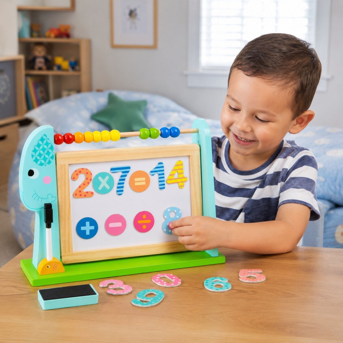 Didelė medinė dvipusė magnetinė + kreidinė lenta TOOKY TOY 5 Didelė medinė dvipusė magnetinė + kreidinė lenta TOOKY TOY 5