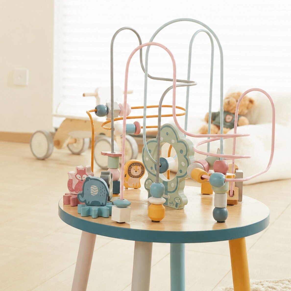 VIGA PolarB medinis edukacinis stalas su manipuliacinėmis veiklomis Montessori susipynimas 4 VIGA PolarB medinis edukacinis stalas su manipuliacinėmis veiklomis Montessori susipynimas 4