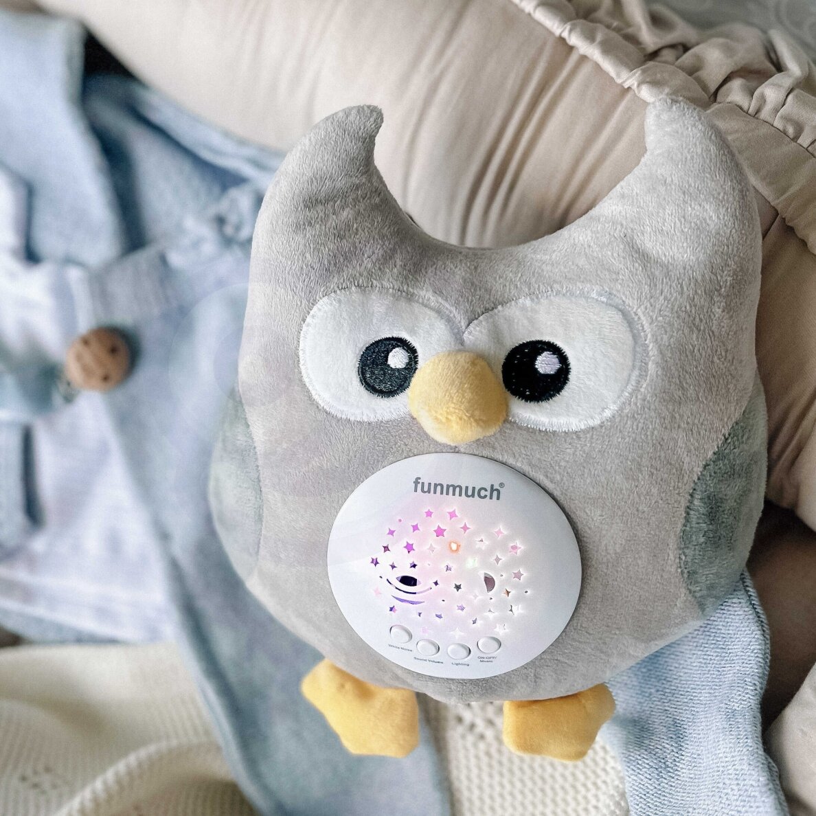 WOOPIE BABY 2-in-1 Pelėdos projektorius – 10 lopšinių 2
