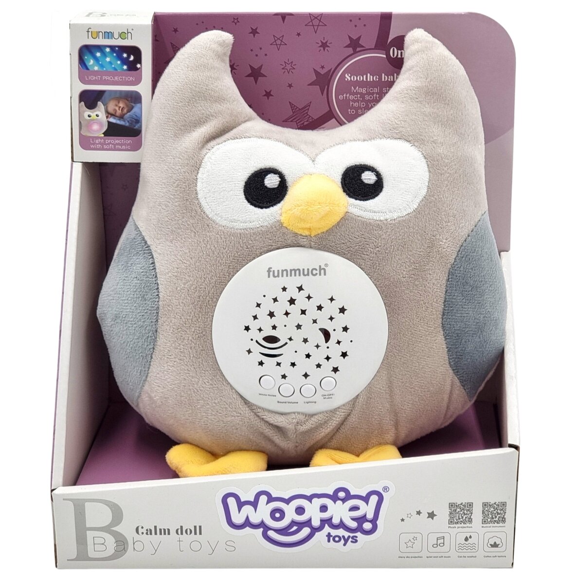 WOOPIE BABY 2-in-1 Pelėdos projektorius – 10 lopšinių 12