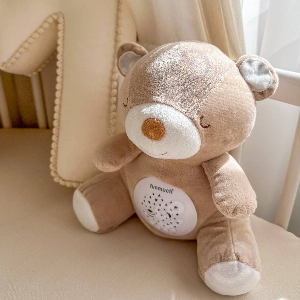 WOOPIE BABY 2-in-1 pliušinis meškiukas miegui su projektoriumi - 10 lopšinių 3