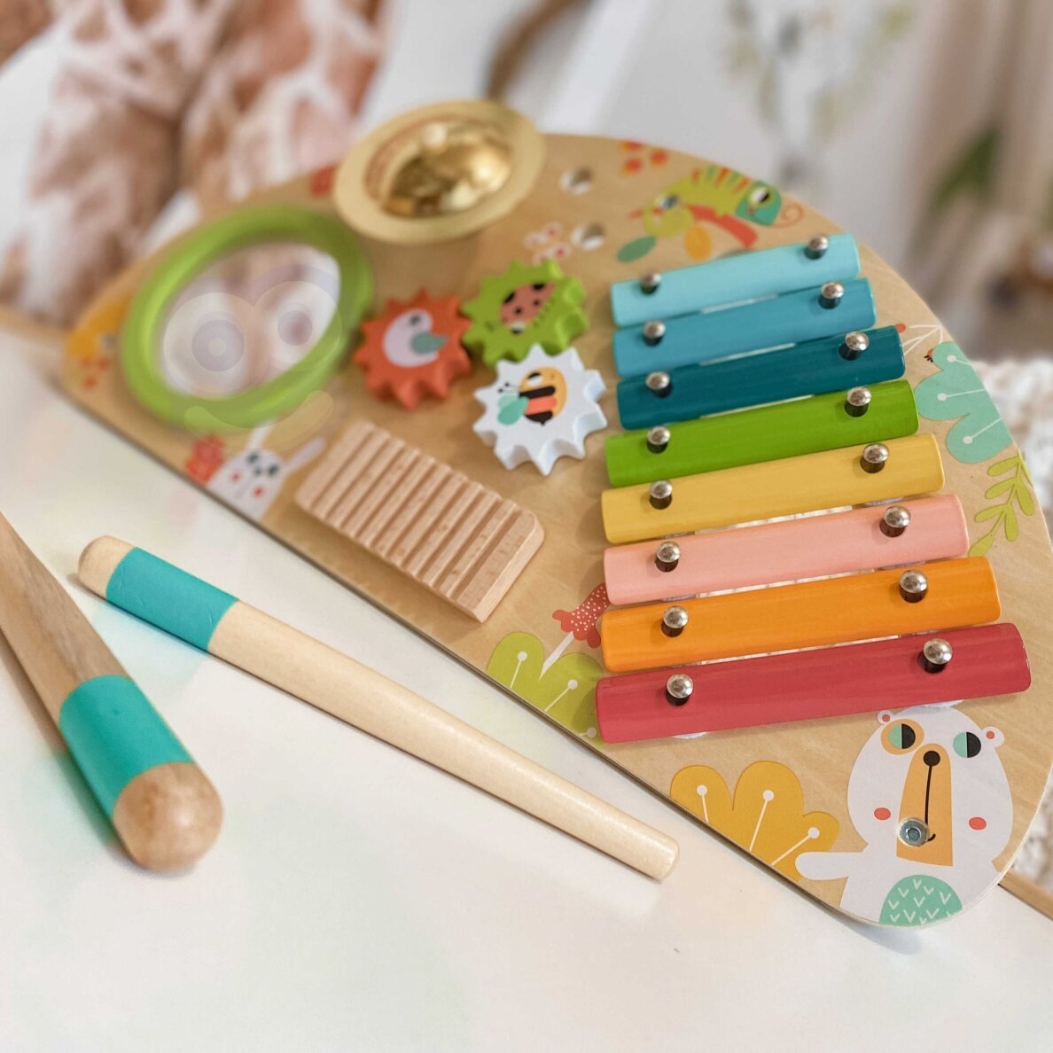 TOOKY TOY Daugiafunkcis muzikos instrumentų centras 2 TOOKY TOY Daugiafunkcis muzikos instrumentų centras 2