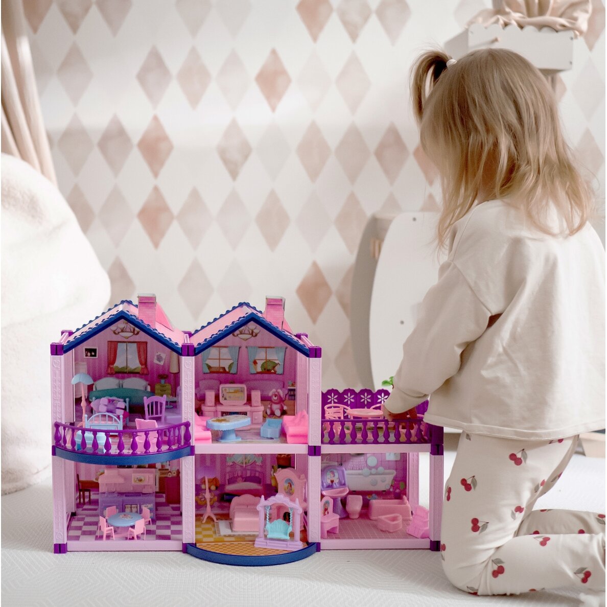 WOOPIE ponių lėlių namelis PONY FANTASY VILLA 120 vnt. 1