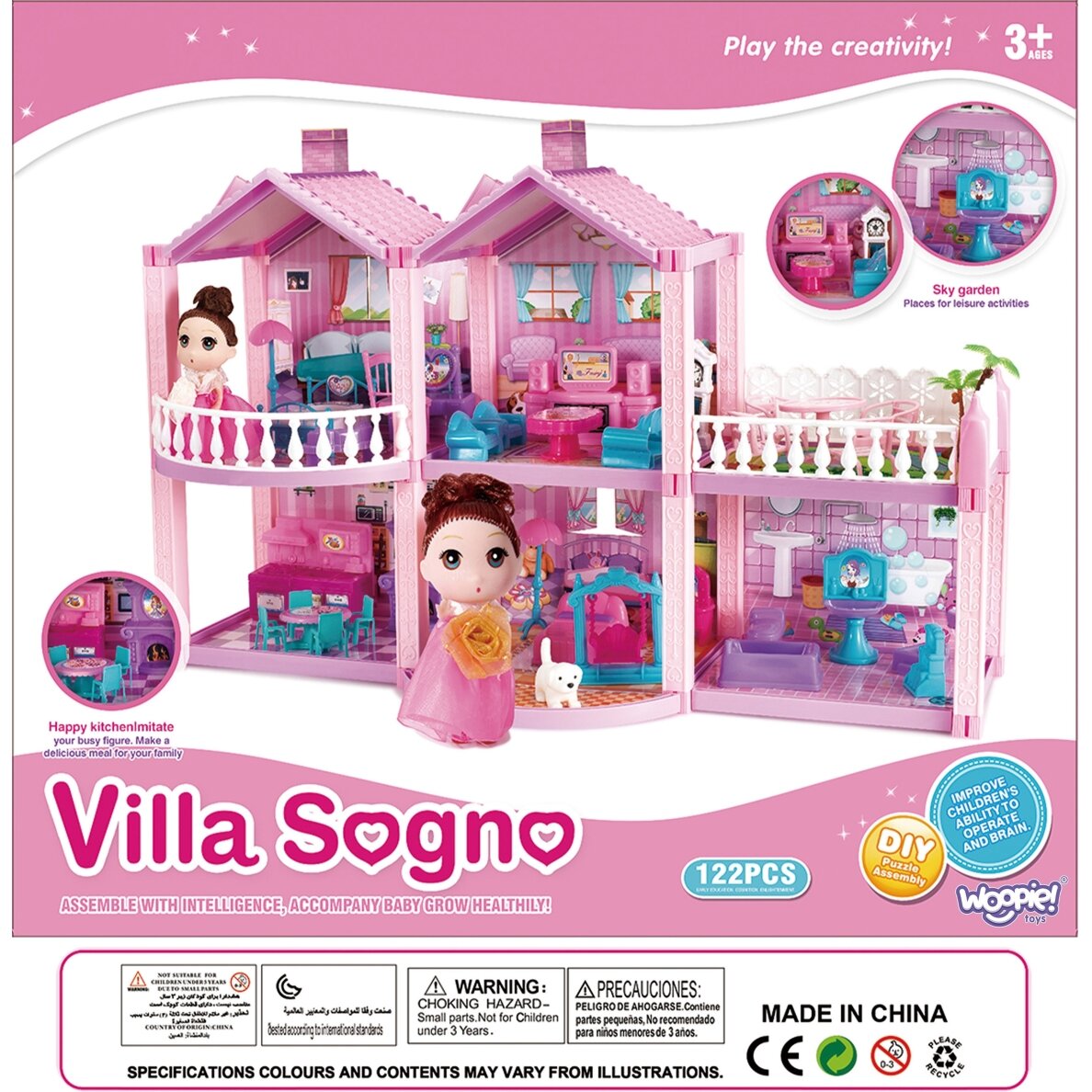 WOOPIE ponių lėlių namelis PONY FANTASY VILLA 120 vnt. 5