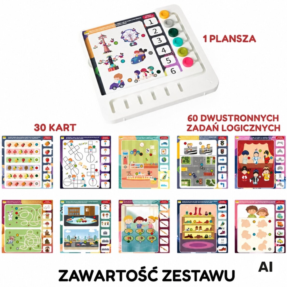 WOOPIE 60 loginių žaidimų rinkinys 3+ 6 WOOPIE 60 loginių žaidimų rinkinys 3+ 6