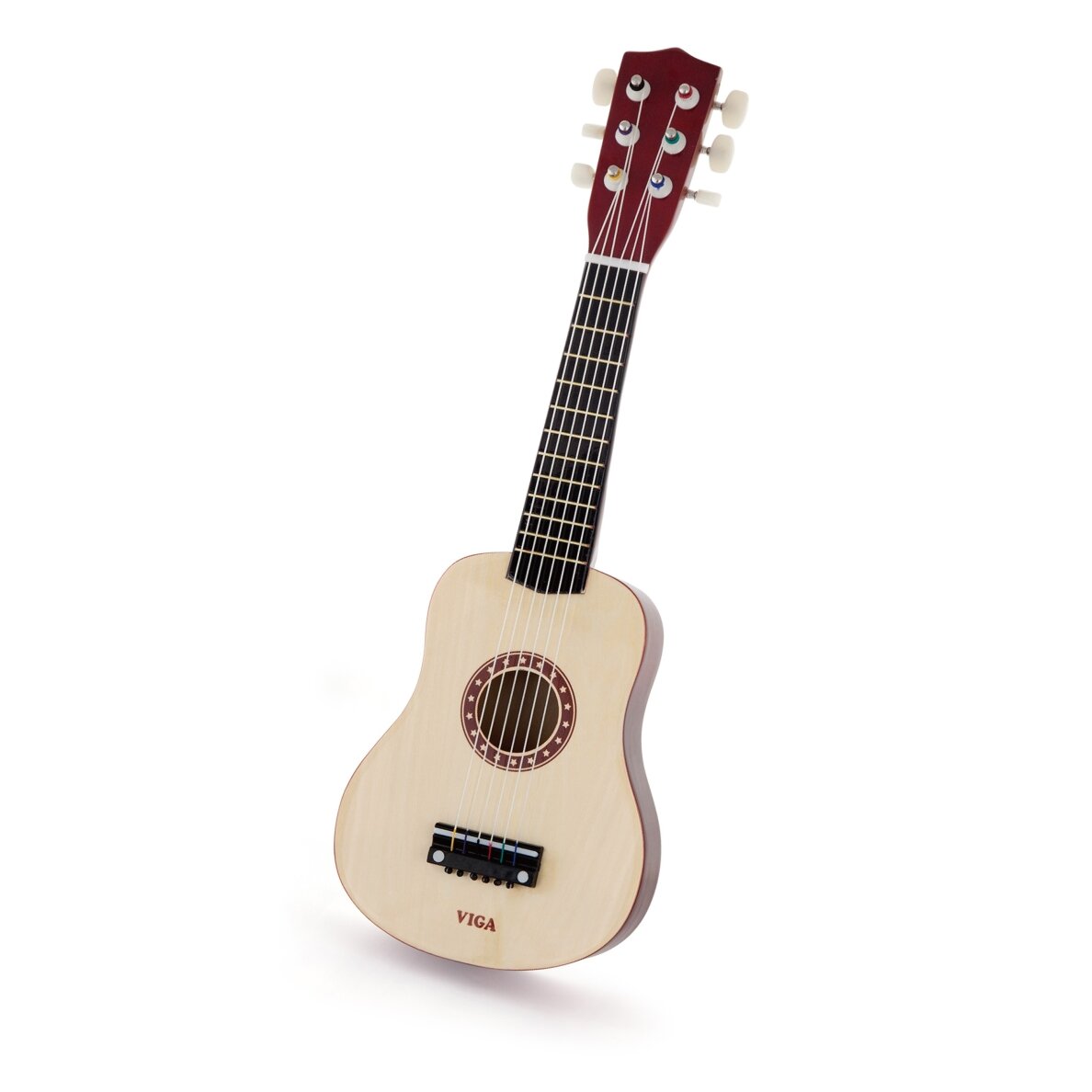 Viga medinė vaikiška gitara, natūrali, 21 colio, 6 stygos 9 Viga medinė vaikiška gitara, natūrali, 21 colio, 6 stygos 9