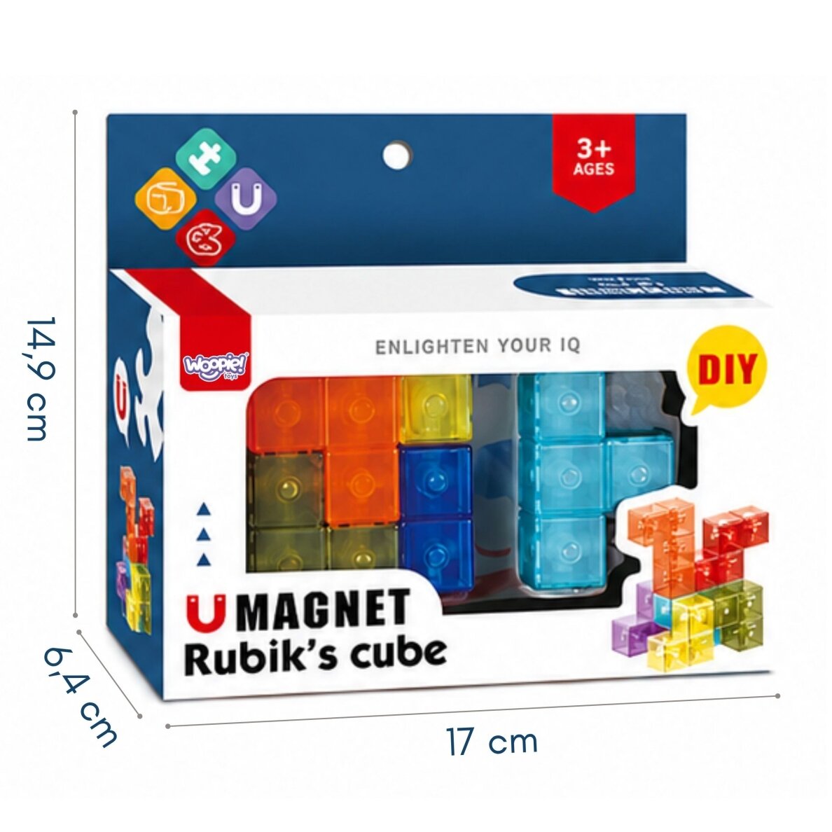 Woopie magnetinė Tetris 3D konstravimo dėlionė 5 Woopie magnetinė Tetris 3D konstravimo dėlionė 5
