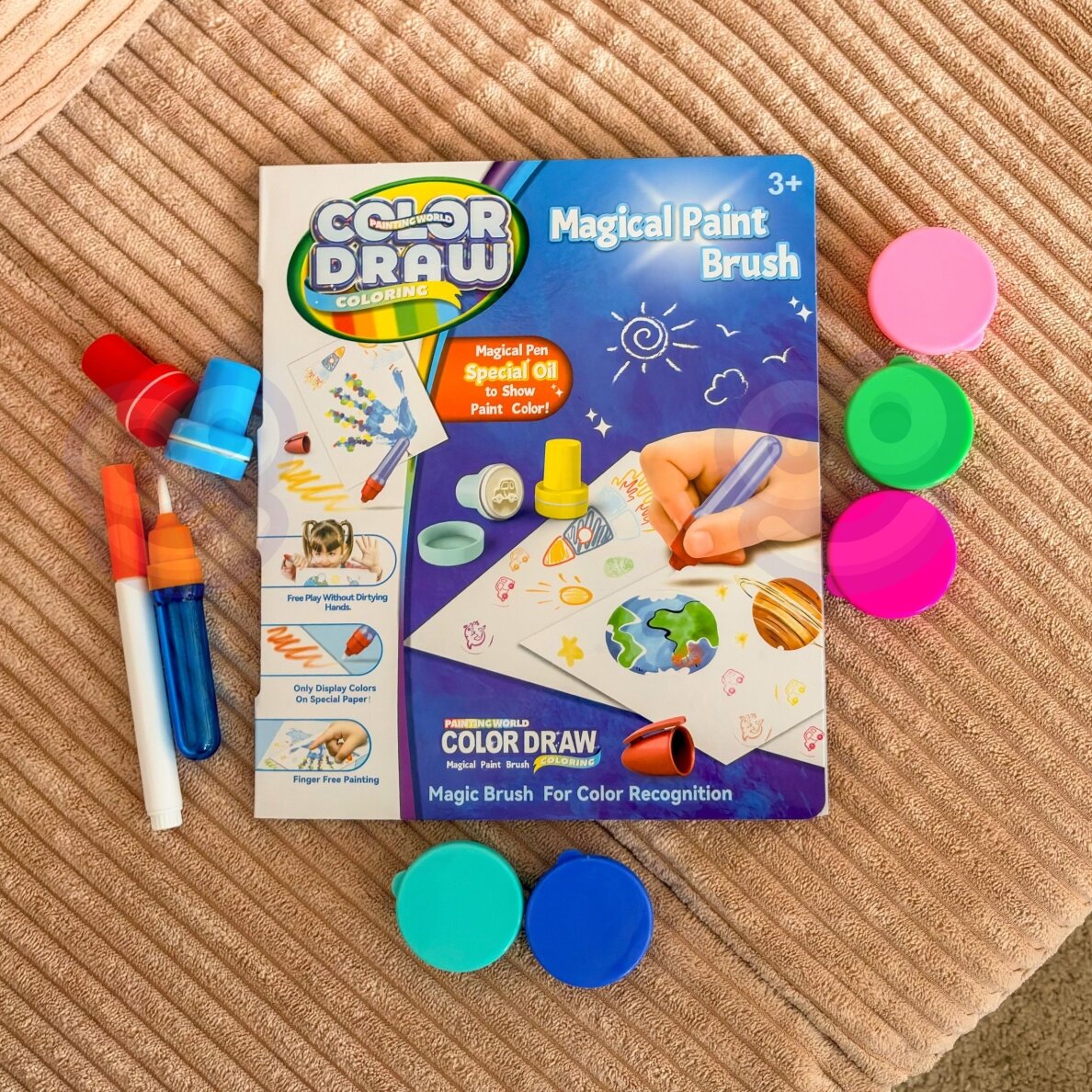 WOOPIE Magic Brush kūrybinis rinkinys piešimui su antspaudais vaikams 3+ 6