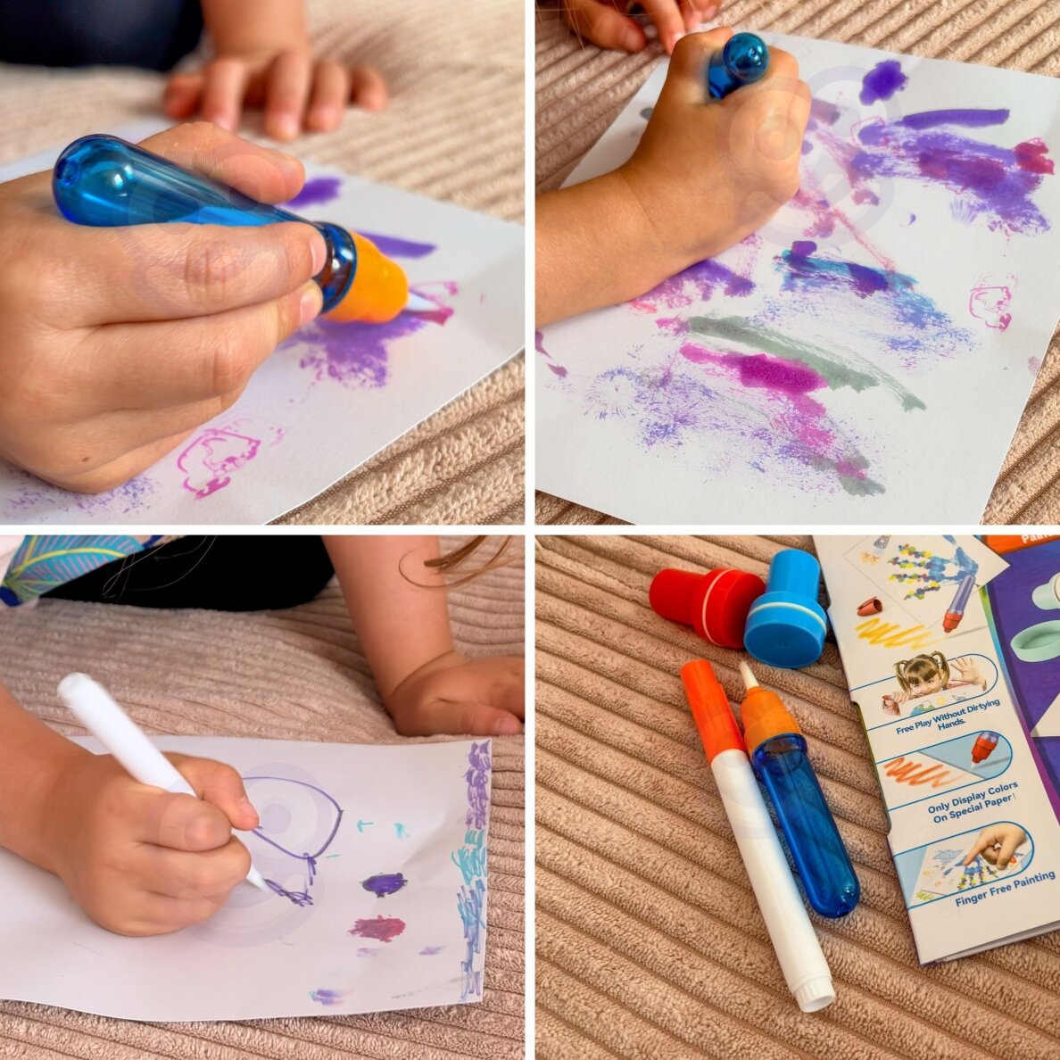 WOOPIE Magic Brush kūrybinis rinkinys piešimui su antspaudais vaikams 3+ 5