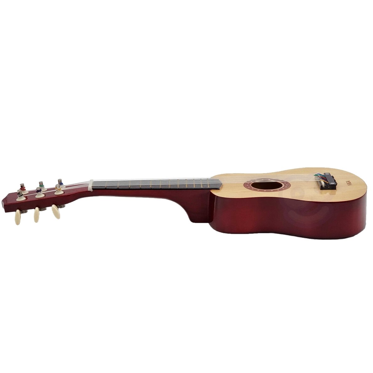 Viga medinė vaikiška gitara, natūrali, 21 colio, 6 stygos 4 Viga medinė vaikiška gitara, natūrali, 21 colio, 6 stygos 4