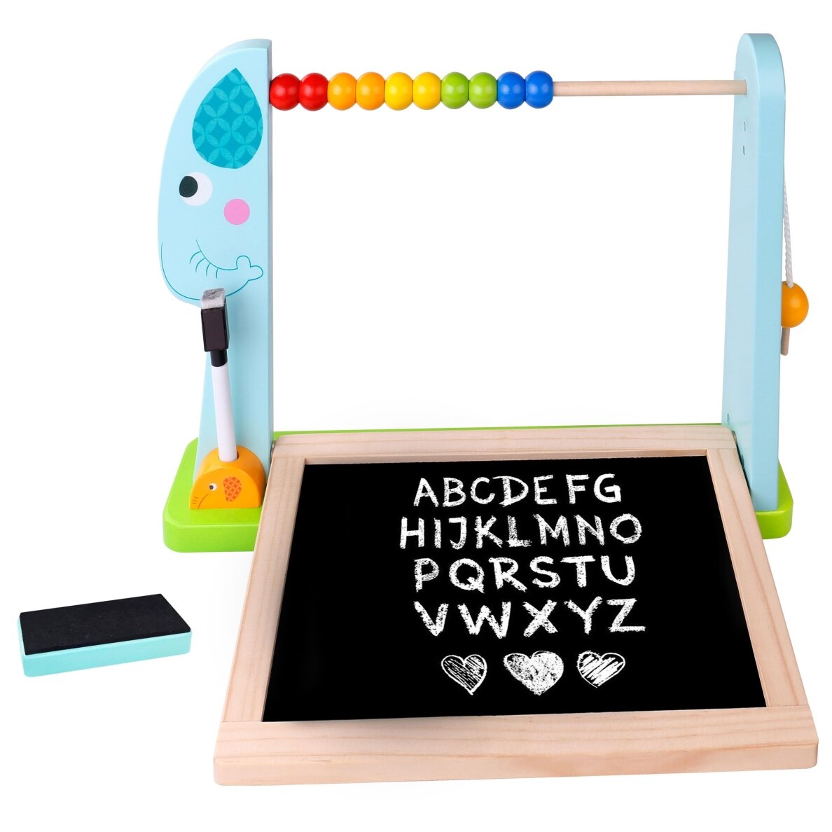 Didelė medinė dvipusė magnetinė + kreidinė lenta TOOKY TOY 2 Didelė medinė dvipusė magnetinė + kreidinė lenta TOOKY TOY 2