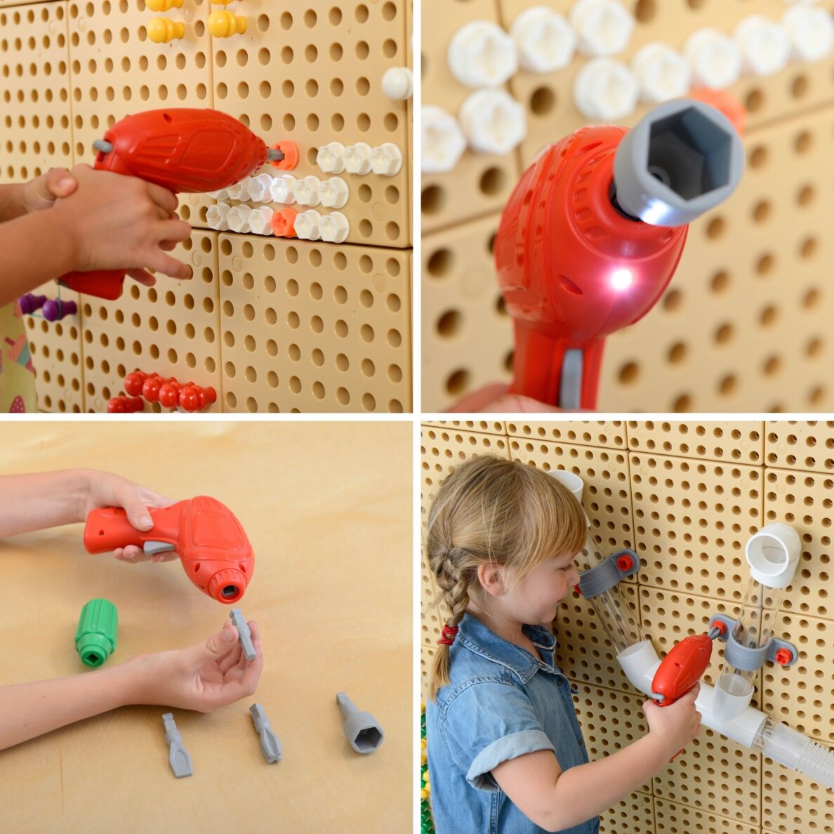 MASTERKIDZ 11 dalių atsuktuvų įrankių rinkinys STEM mokslo ir kūrybiškumo lentai 2