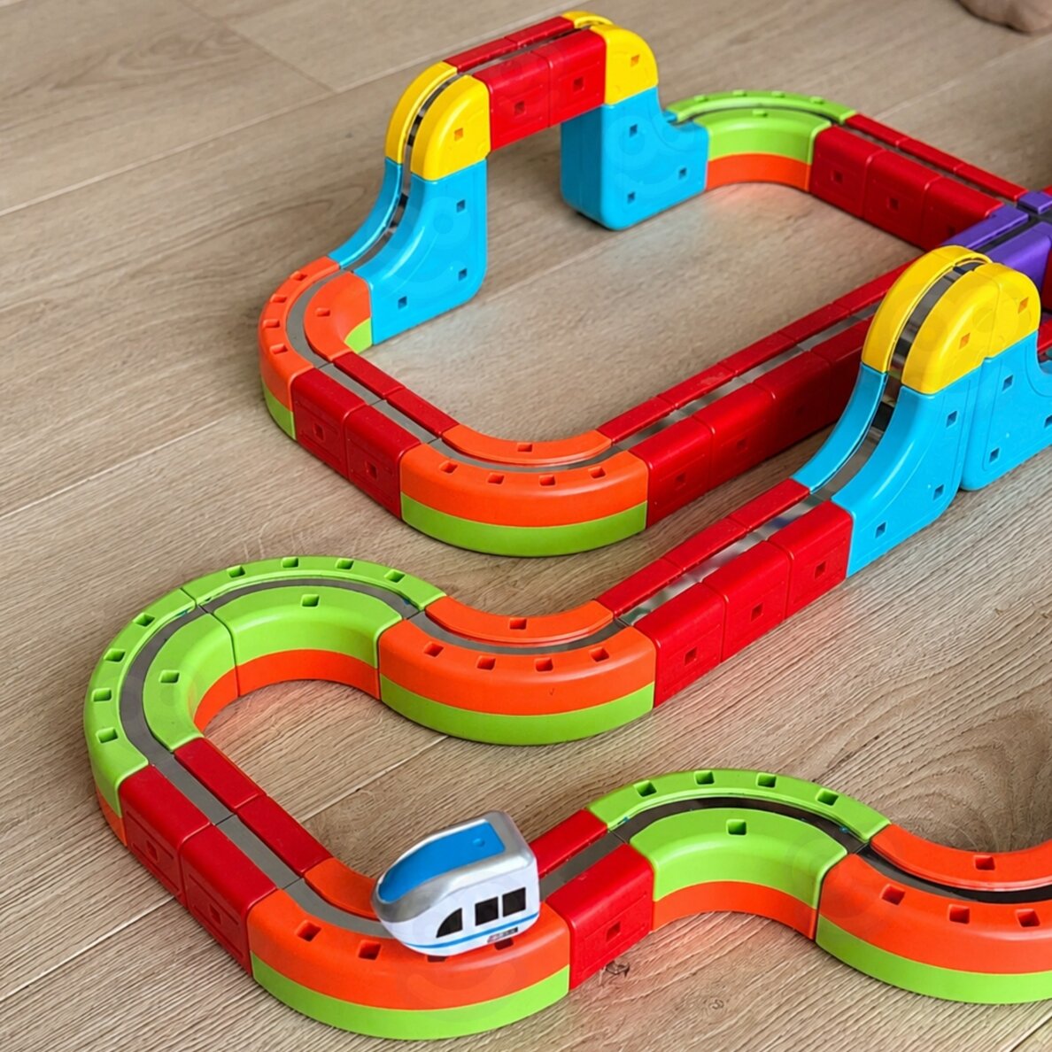 WOOPIE Magic Cube Train konstravimo blokeliai Anti-Gravity magnetinė trasa 68 vnt. 3
