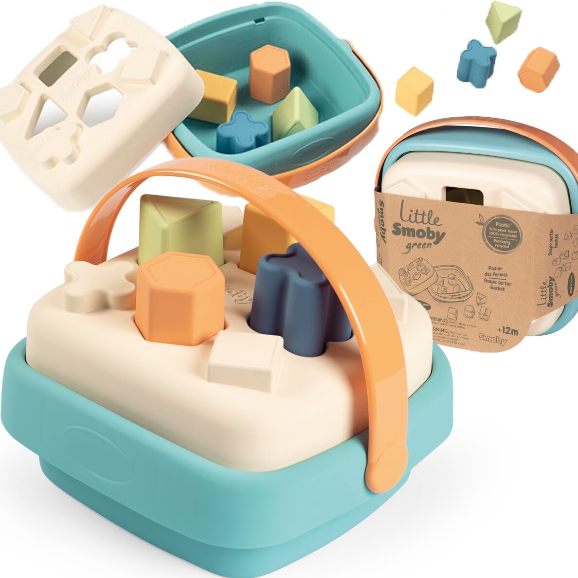SMOBY Little Green rūšiuoklis bioplastiko krepšelyje 2