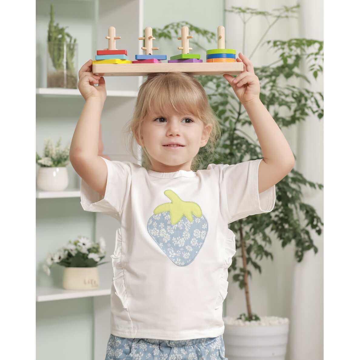VIGA medinis Montessori formų rūšiavimo blokų rinkinys 5