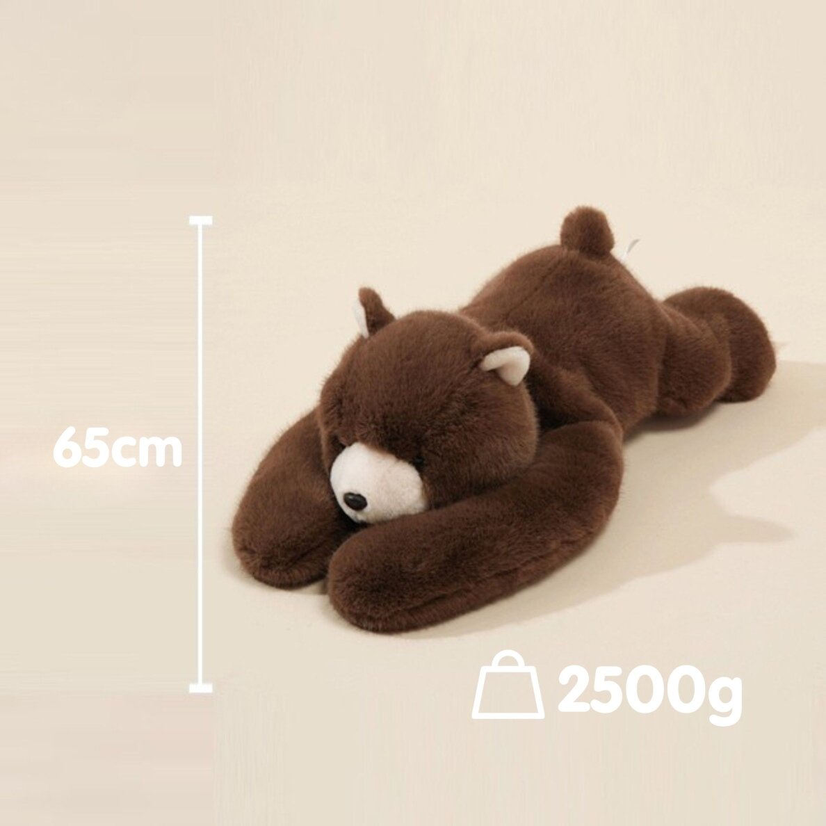 WOOPIE svertinis pliušinis meškiukas anti-streso sensorinis sunkus meškinas glėbio žaislas 65cm 2500g 9 WOOPIE svertinis pliušinis meškiukas anti-streso sensorinis sunkus meškinas glėbio žaislas 65cm 2500g 9