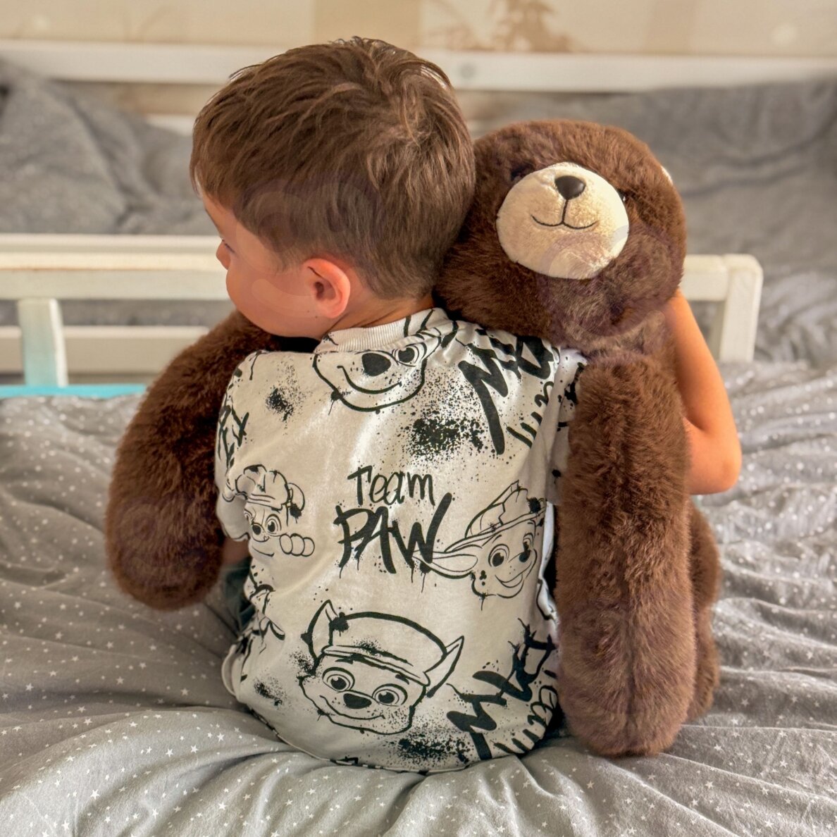 WOOPIE svertinis pliušinis meškiukas anti-streso sensorinis sunkus meškinas glėbio žaislas 65cm 2500g 7