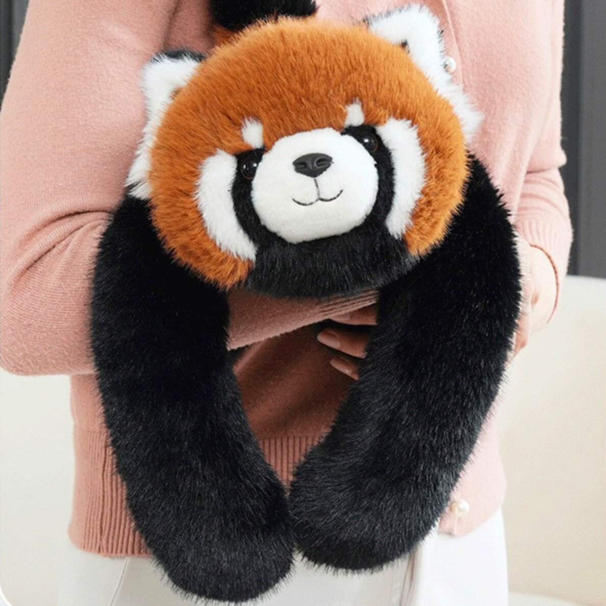 WOOPIE raudonosios pandos pasunkintas sensorinis pliušinis žaislas 1 kg 5