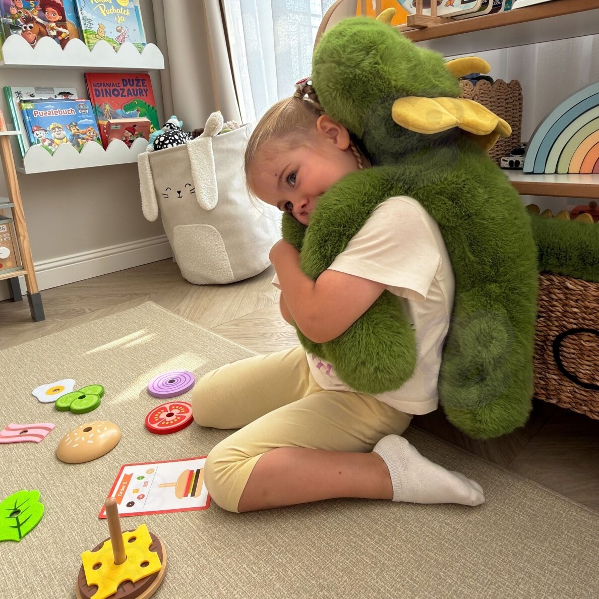 WOOPIE Dinozauras antistresinis sensorinis svertinis pliušinis žaislas sunkus meškiukas 65cm 1500g 2 WOOPIE Dinozauras antistresinis sensorinis svertinis pliušinis žaislas sunkus meškiukas 65cm 1500g 2