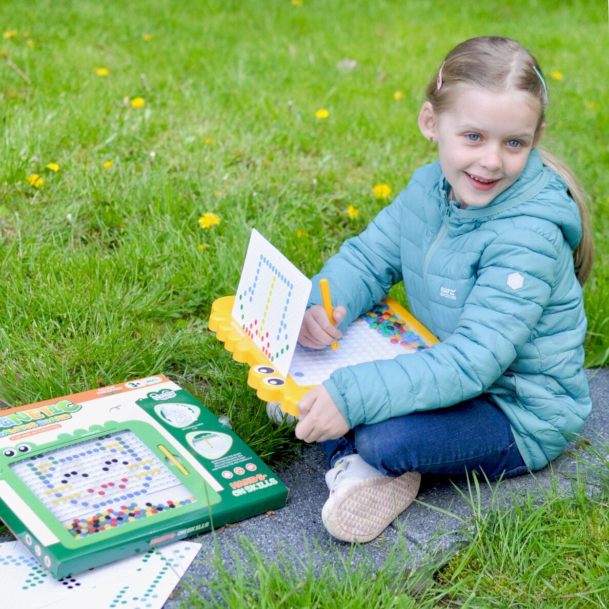 WOOPIE magnetinė lenta vaikams Montessori MagPad dinozauras 1