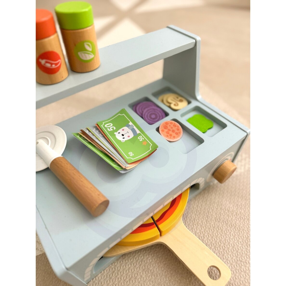 TOOKY TOY Picerija Medinės picos krosnies priedai 3