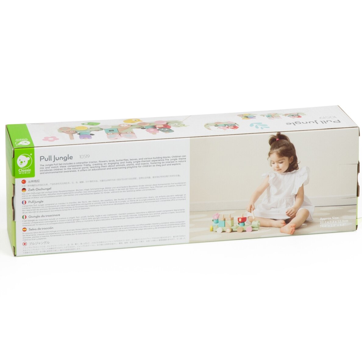 CLASSIC WORLD Montessori medinis vikšro traukinio dėlionė 13
