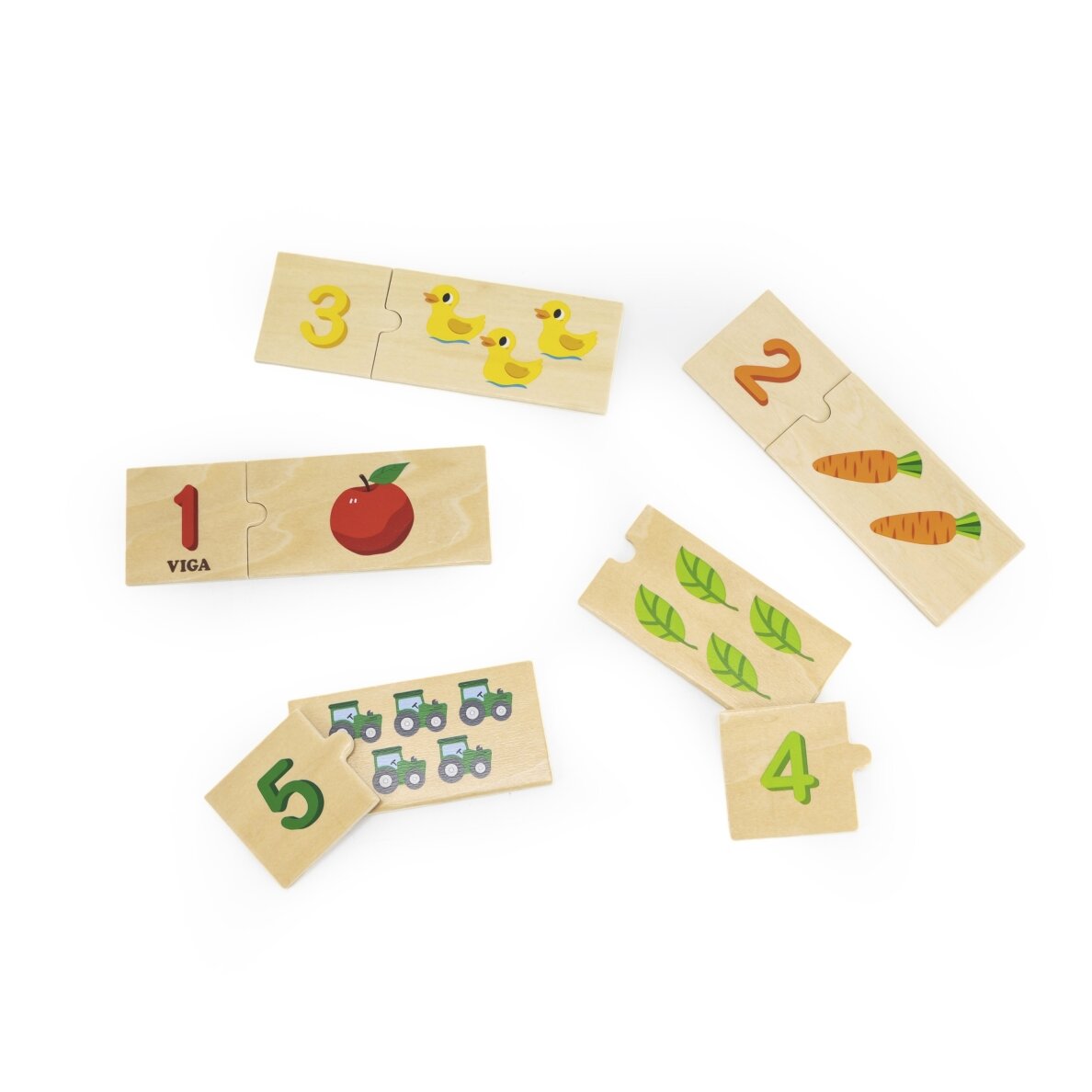 VIGA medinių dėlionių rinkinys „Suderink skaičius“ Montessori dėlionė 4 VIGA medinių dėlionių rinkinys „Suderink skaičius“ Montessori dėlionė 4