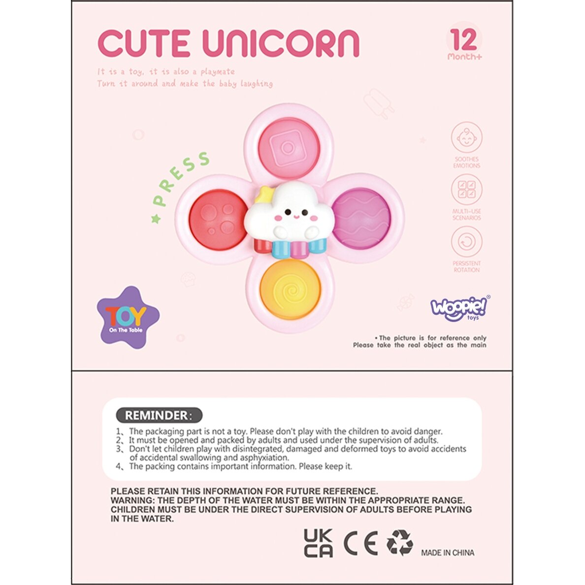 WOOPIE BABY Space Spinner Pop-it sensorinis žaislas su keičiamosiomis dalimis 3 vnt. rožinis. 9 WOOPIE BABY Space Spinner Pop-it sensorinis žaislas su keičiamosiomis dalimis 3 vnt. rožinis. 9