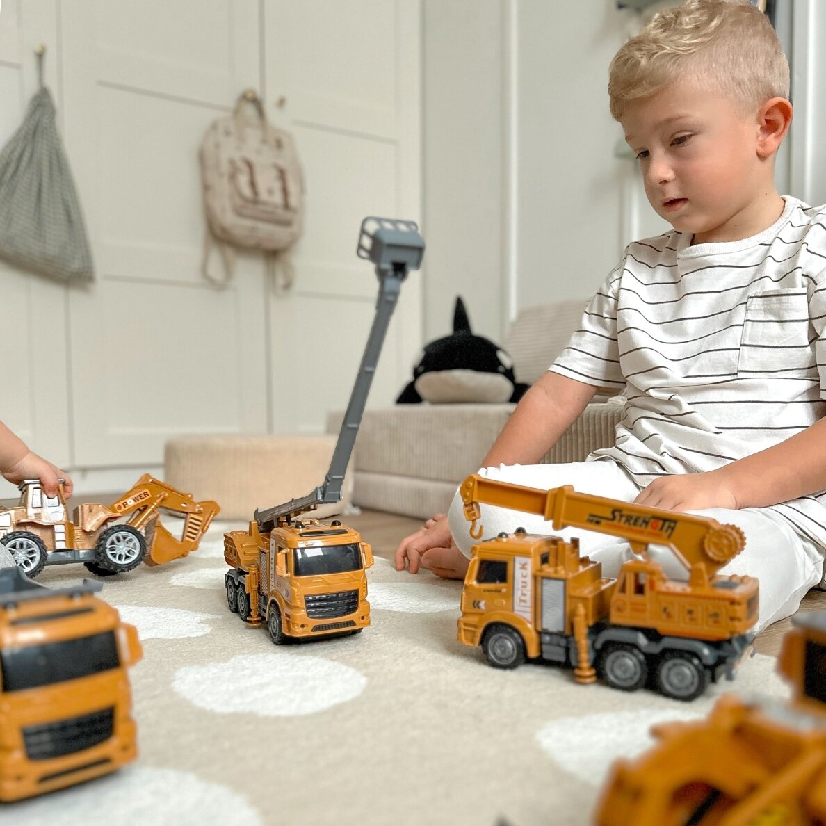 WOOPIE Didelis statybinių transporto priemonių rinkinys 6 viename 4 WOOPIE Didelis statybinių transporto priemonių rinkinys 6 viename 4