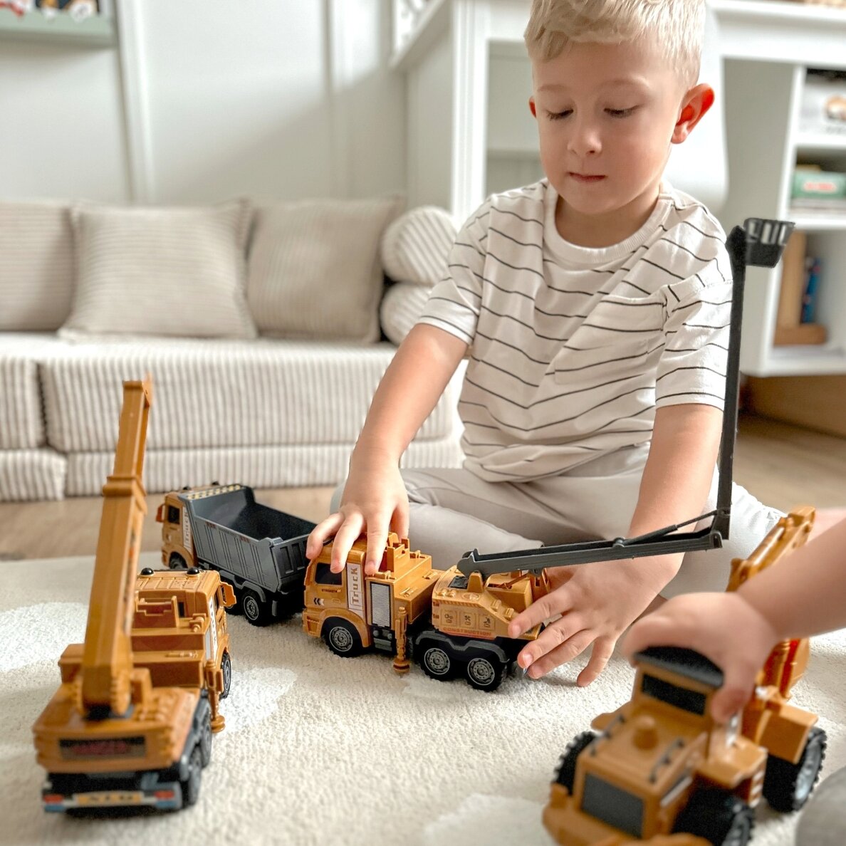 WOOPIE Didelis statybinių transporto priemonių rinkinys 6 viename 7 WOOPIE Didelis statybinių transporto priemonių rinkinys 6 viename 7