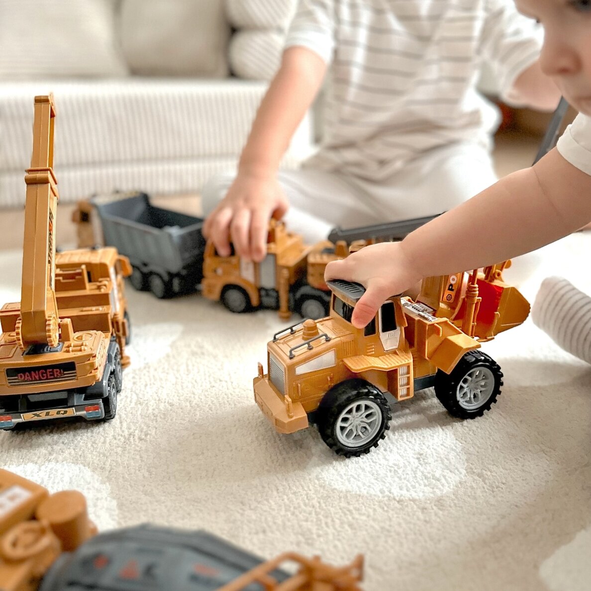 WOOPIE Didelis statybinių transporto priemonių rinkinys 6 viename 8