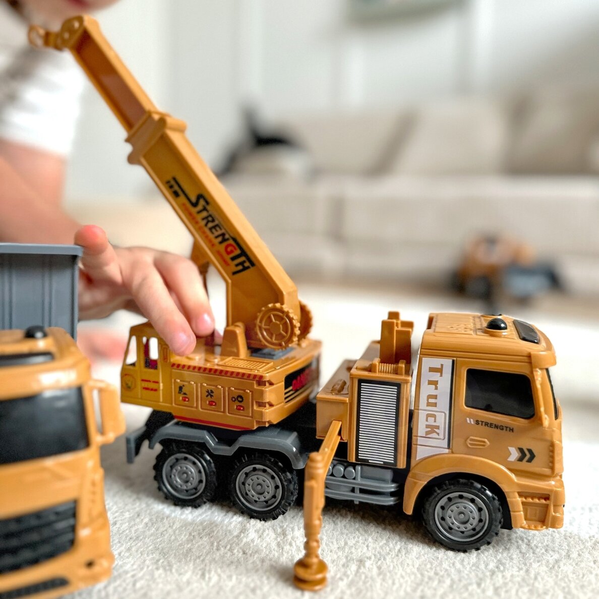 WOOPIE Didelis statybinių transporto priemonių rinkinys 6 viename 9 WOOPIE Didelis statybinių transporto priemonių rinkinys 6 viename 9