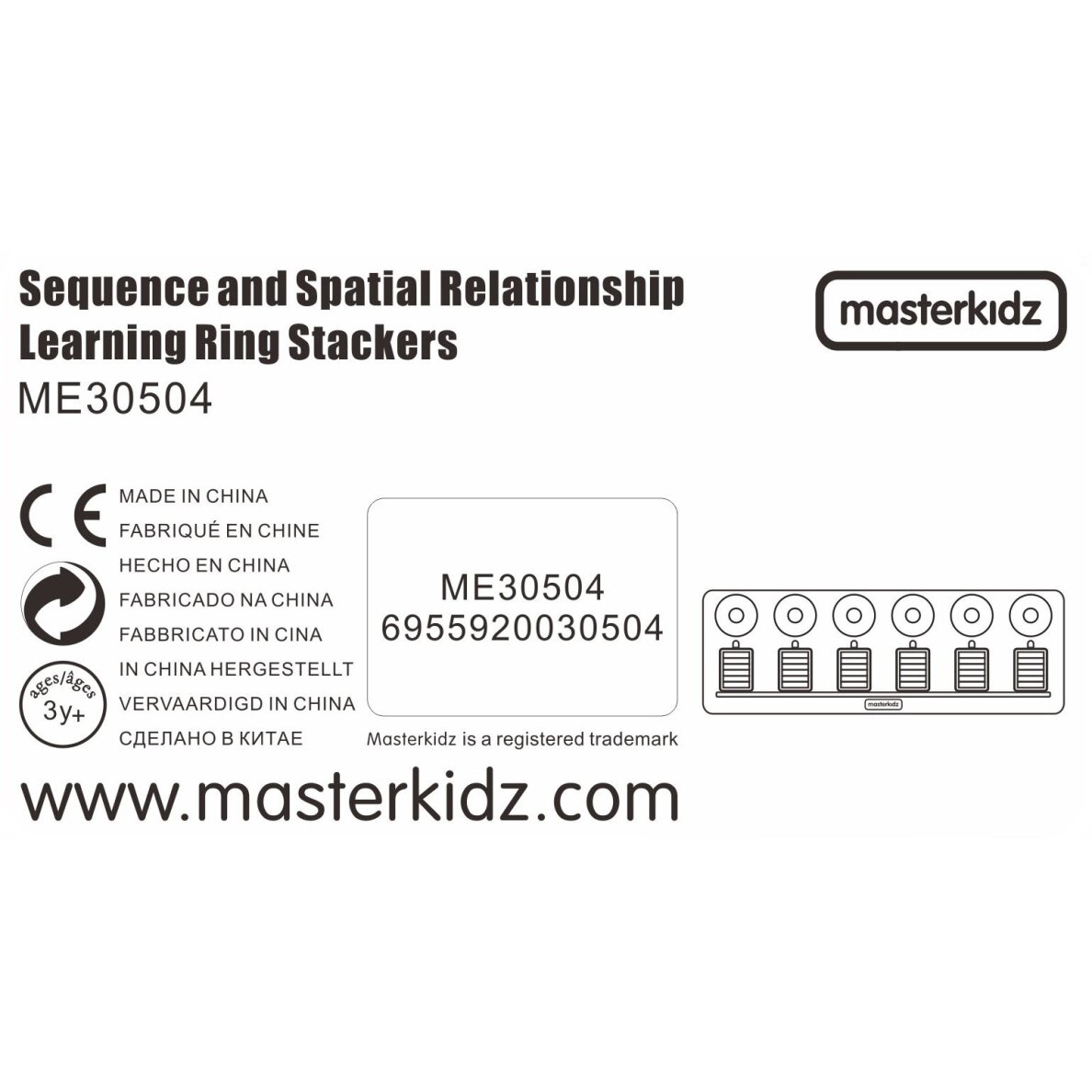 MASTERKIDZ Montessori mokomasis skaičiavimo ir spalvų dėlionės rūšiuotuvas 6 MASTERKIDZ Montessori mokomasis skaičiavimo ir spalvų dėlionės rūšiuotuvas 6