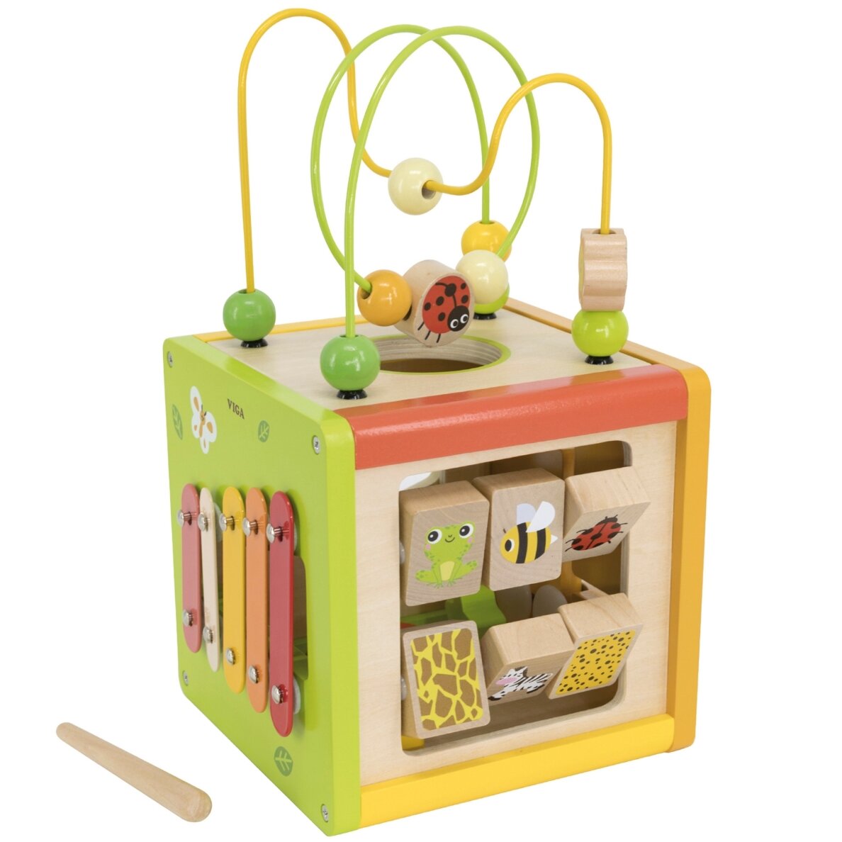 VIGA medinis edukacinis kubas 5-in-1 3