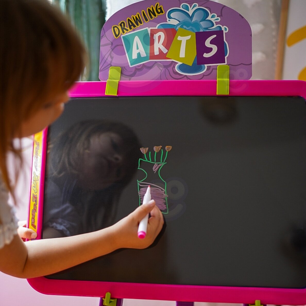 WOOPIE 3-in-1 magnetinė sauso valymo lenta su šviesos piešimu 4 WOOPIE 3-in-1 magnetinė sauso valymo lenta su šviesos piešimu 4