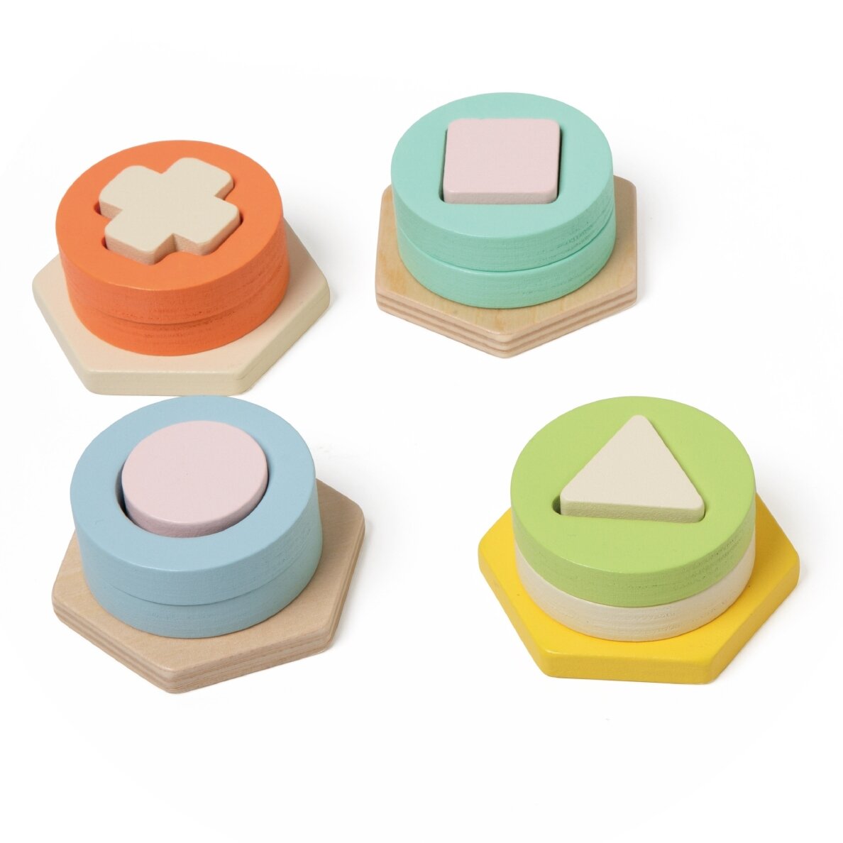 CLASSIC WORLD Montessori formų ir spalvų rūšiavimo dėlionės bokštas 10 CLASSIC WORLD Montessori formų ir spalvų rūšiavimo dėlionės bokštas 10
