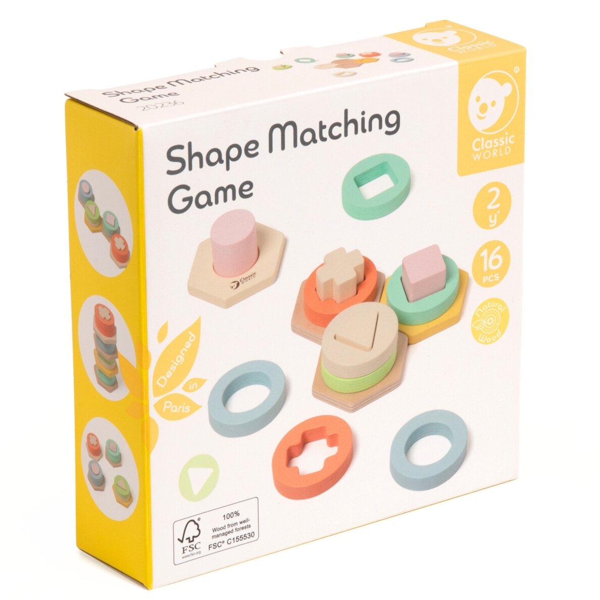 CLASSIC WORLD Montessori formų ir spalvų rūšiavimo dėlionės bokštas 11 CLASSIC WORLD Montessori formų ir spalvų rūšiavimo dėlionės bokštas 11