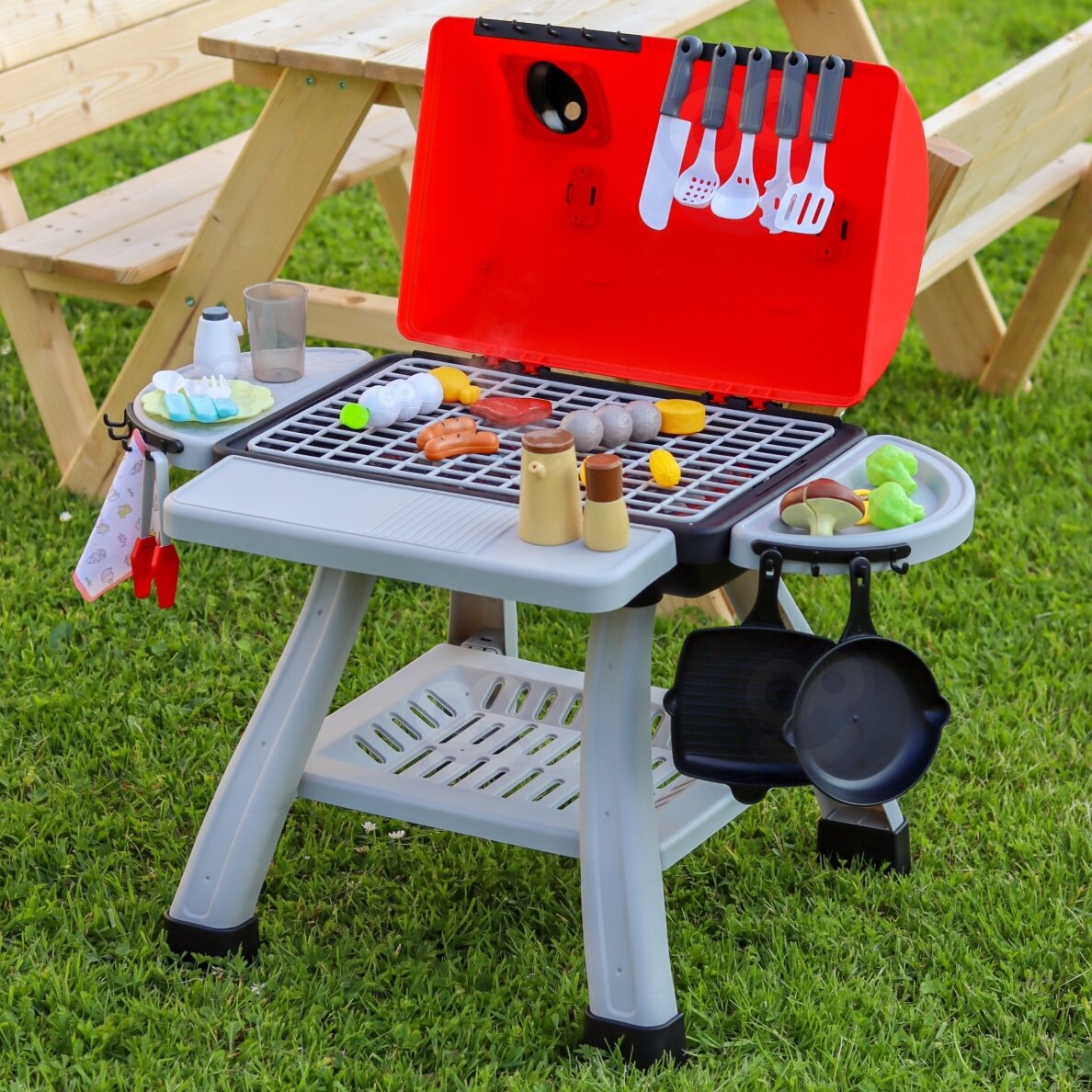 WOOPIE Grilis Barbekiu Sodo Virtuvė Interaktyvus Rinkinys su LED XL 41 vnt. 4