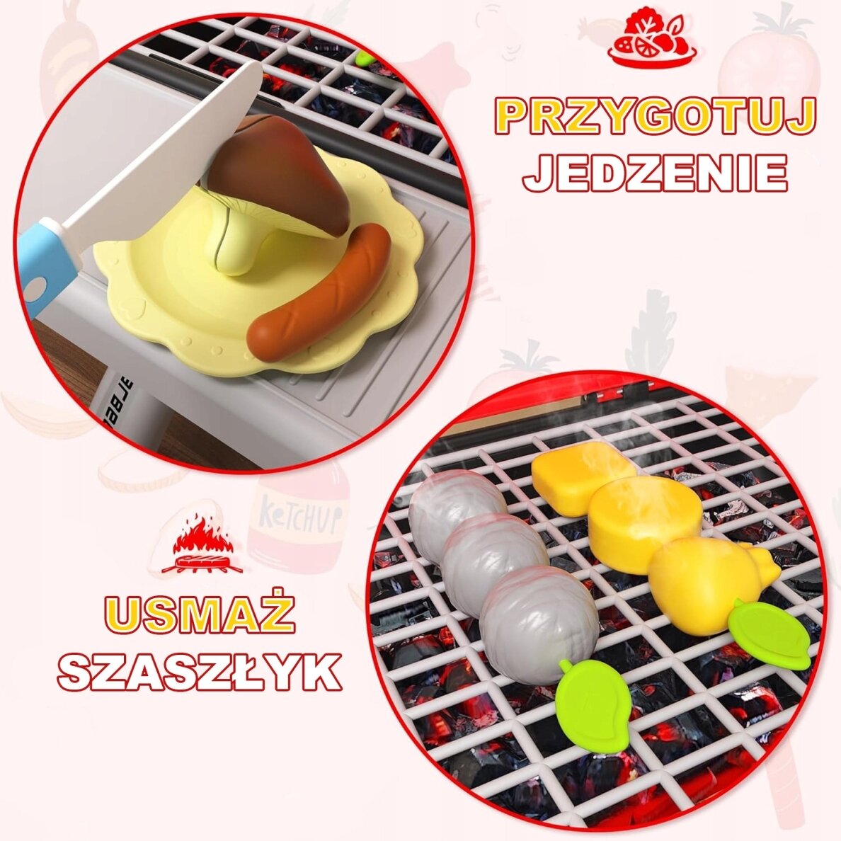 WOOPIE Grilis Barbekiu Sodo Virtuvė Interaktyvus Rinkinys su LED XL 41 vnt. 9