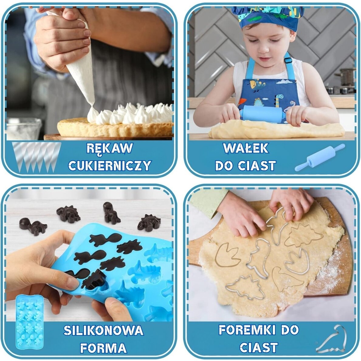 WOOPIE Dino mažojo šefo rinkinys 10 WOOPIE Dino mažojo šefo rinkinys 10