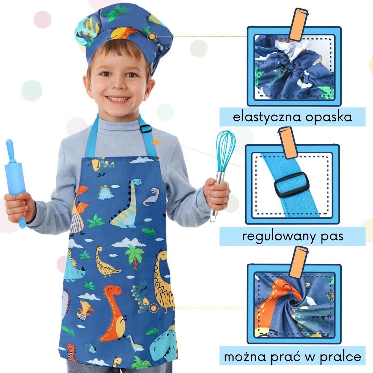WOOPIE Dino mažojo šefo rinkinys 11 WOOPIE Dino mažojo šefo rinkinys 11