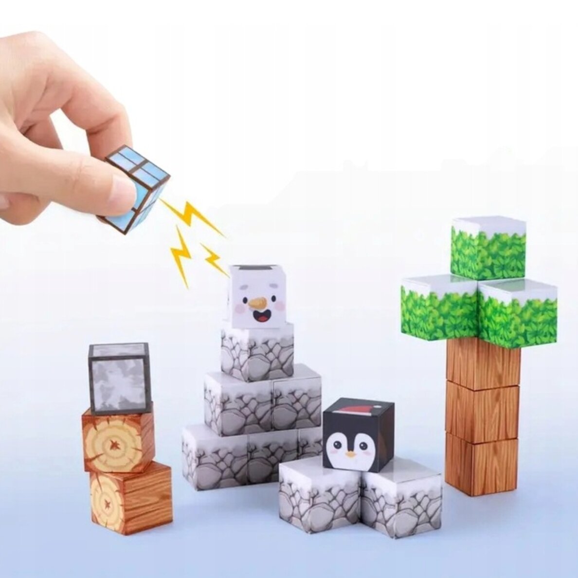 WOOPIE Magnetiniai konstravimo blokeliai Winter World of Blocks 6