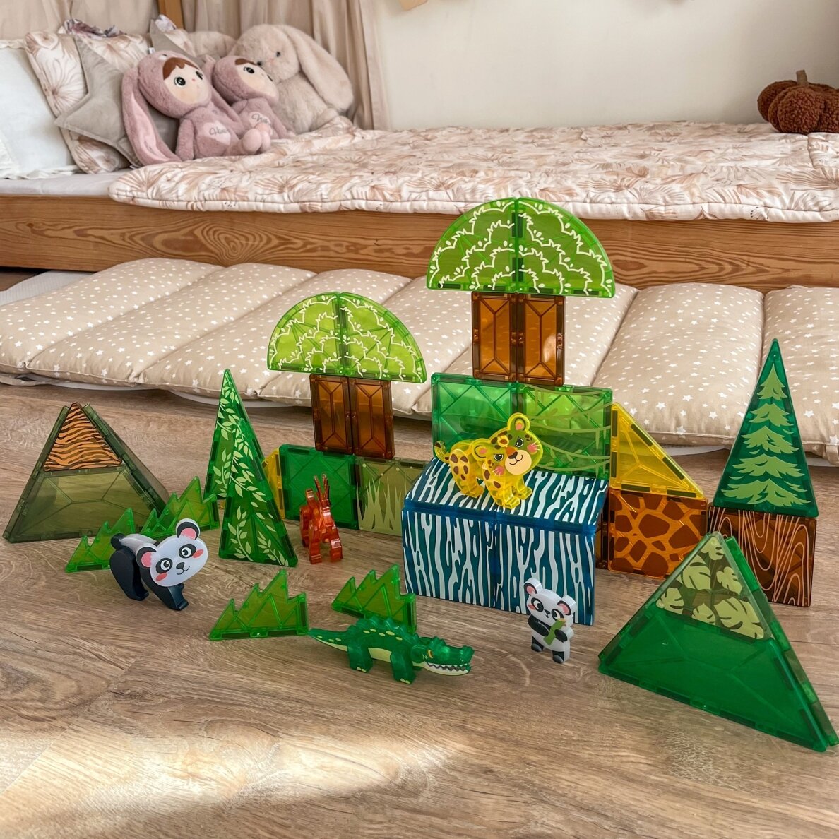 WOOPIE magnetinės konstrukcinės kaladėlės 3D edukacinis rinkinys Reti gyvūnai 45 vnt. 3 WOOPIE magnetinės konstrukcinės kaladėlės 3D edukacinis rinkinys Reti gyvūnai 45 vnt. 3