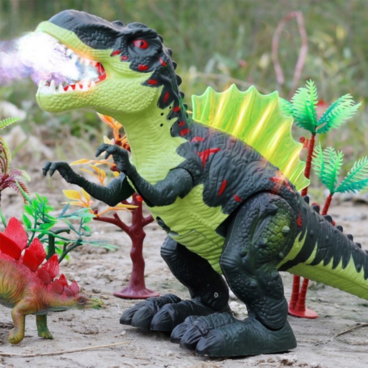 WOOPIE Vaikštantis tiranozauro reksas dinozauras su šviesos ir garso efektais 4