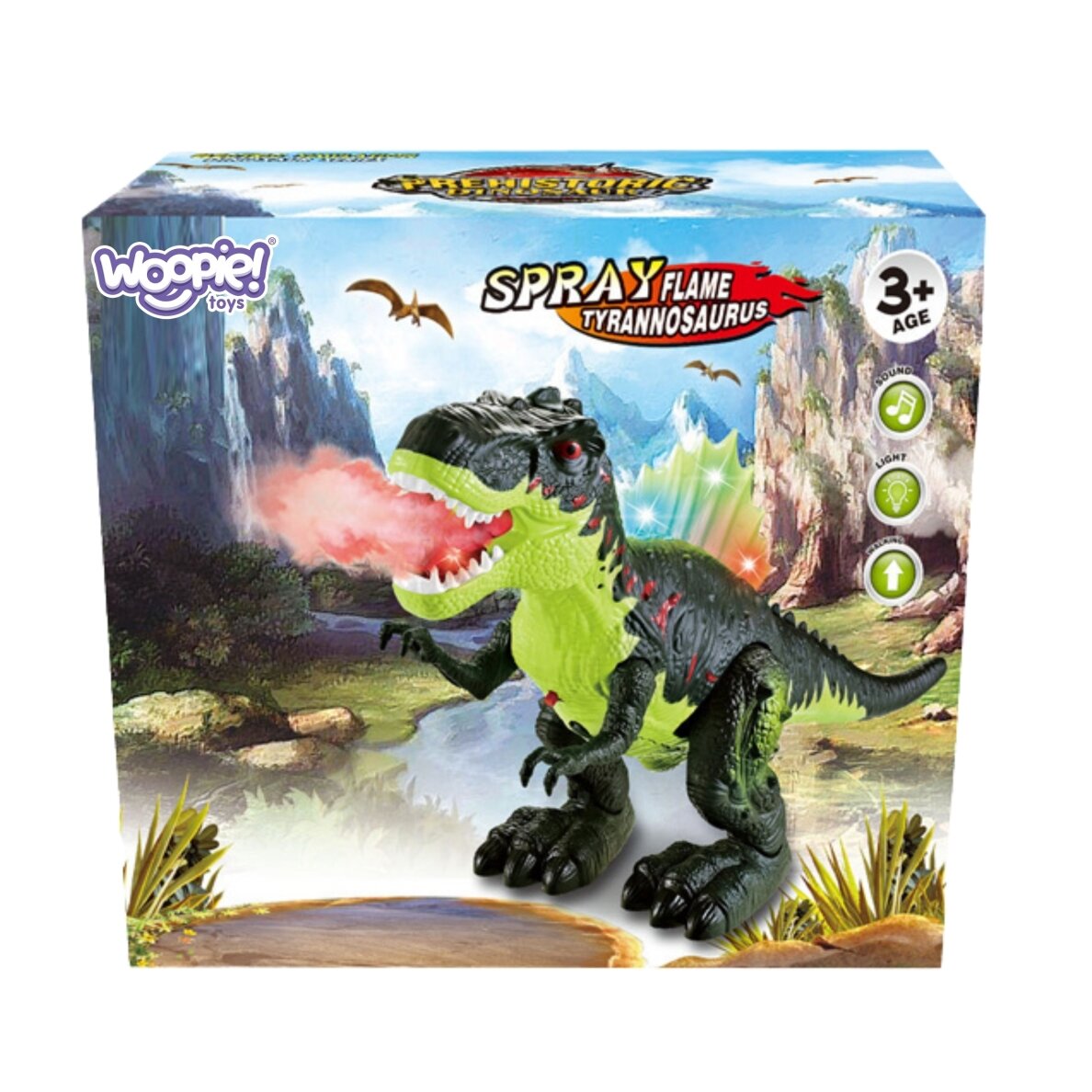 WOOPIE Vaikštantis tiranozauro reksas dinozauras su šviesos ir garso efektais 7