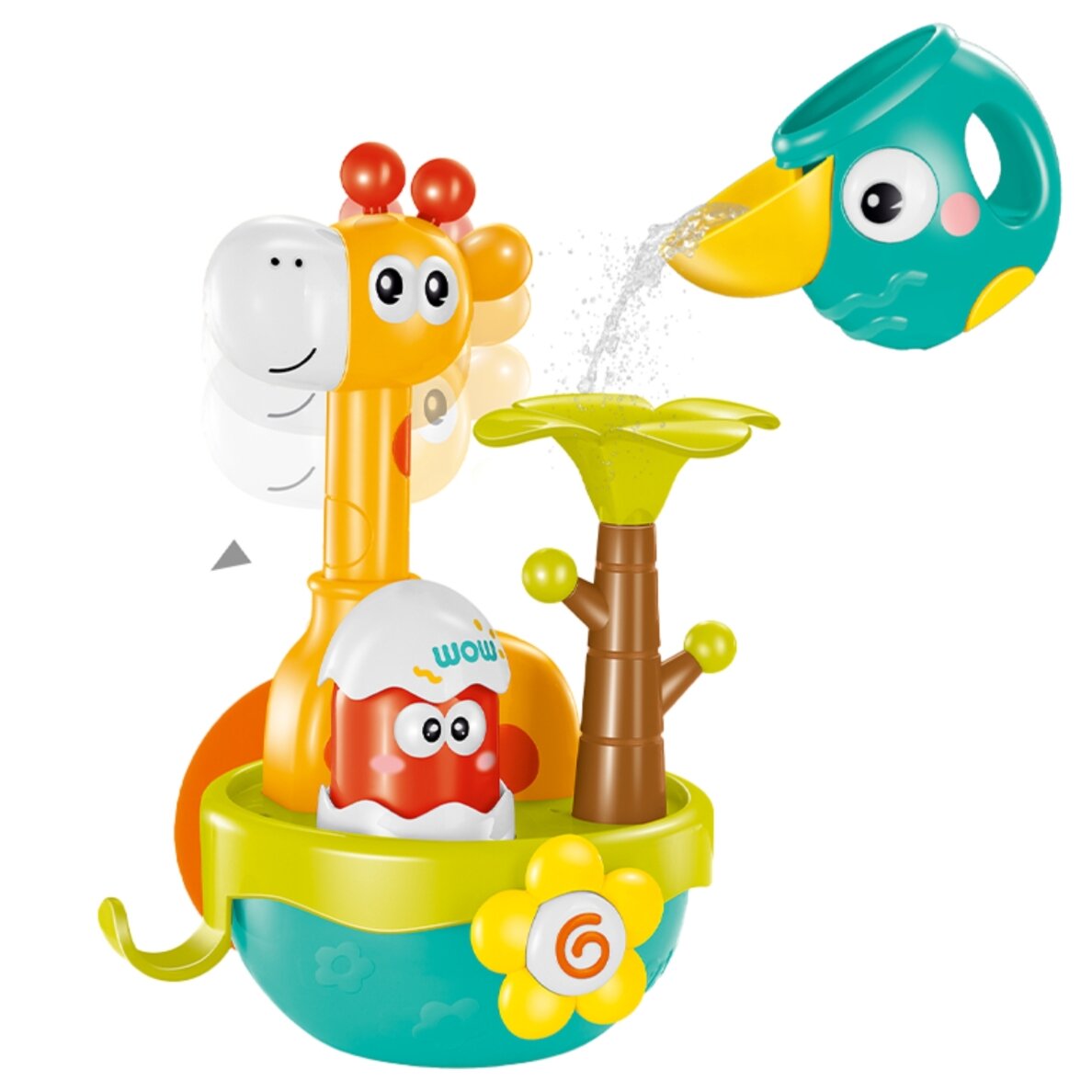 WOOPIE BABY Žirafos vonios žaislas su siurbtuku ir piltuvėliu 9 WOOPIE BABY Žirafos vonios žaislas su siurbtuku ir piltuvėliu 9