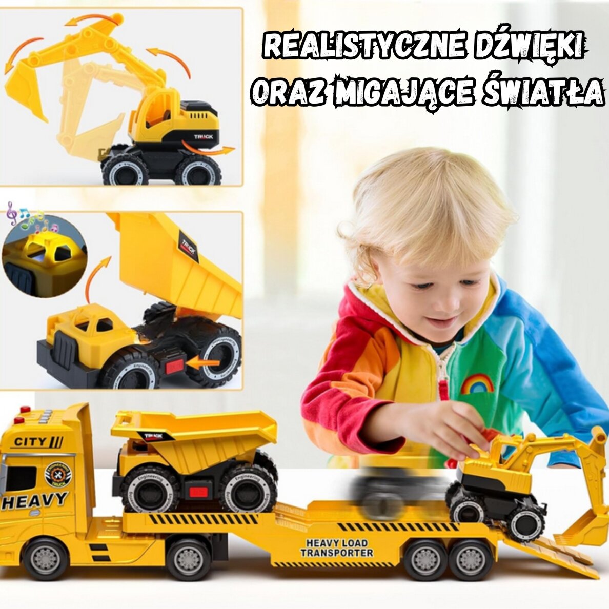 WOOPIE statybinis transporto vilkikas 8 WOOPIE statybinis transporto vilkikas 8