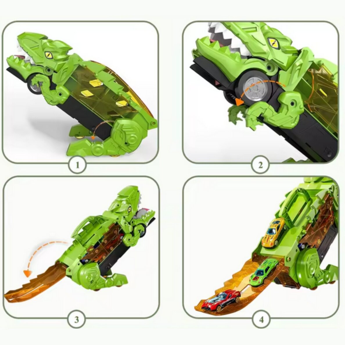 WOOPIE Dinozauras rijikas trasos transporto priemonių rinkinys 13 vnt. 14 WOOPIE Dinozauras rijikas trasos transporto priemonių rinkinys 13 vnt. 14